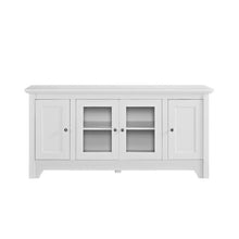 Load image into Gallery viewer, White Bracamonte TV Stand for TVs up to 58&quot;, #6429
