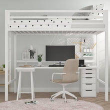 Load image into Gallery viewer, White Braga Twin Platforms Loft Bed
