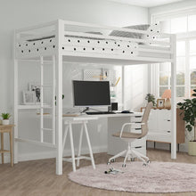 Load image into Gallery viewer, White Braga Twin Platforms Loft Bed
