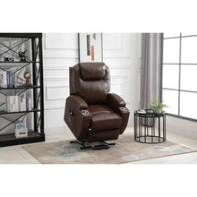 Load image into Gallery viewer, Bragdon 32&#39;&#39; Wide Faux Leather Power Lift Assist Home Theater Recliner
