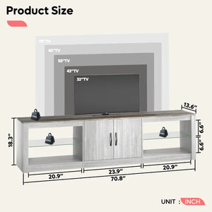 Brandenburg TV Stand for TVs up to 75"