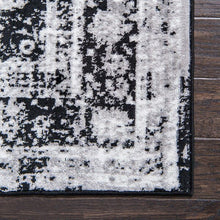 Load image into Gallery viewer, Runner 2&#39; x 13&#39; Brandt Power Loom Performance Black Rug
