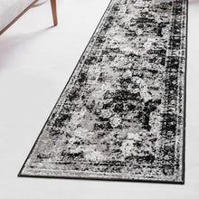 Load image into Gallery viewer, Runner 2&#39; x 13&#39; Brandt Power Loom Performance Black Rug
