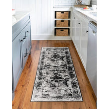 Load image into Gallery viewer, Runner 2&#39; x 13&#39; Brandt Power Loom Performance Black Rug
