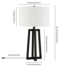 Load image into Gallery viewer, Branham 25&quot; Table Lamp *AS IS #1162HW
