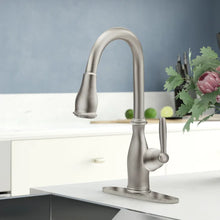 Load image into Gallery viewer, Brantford Pull Out Single Handle Kitchen Faucet with PowerBoost and Reflex
