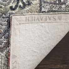 Load image into Gallery viewer, Brantley Floral Handmade Tufted Area Rug in Gray, Square 8&#39;
