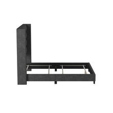 Load image into Gallery viewer, Queen Charcoal Brantley Upholstered Bed
