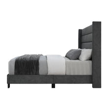 Load image into Gallery viewer, Queen Charcoal Brantley Upholstered Bed
