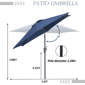 Braylee 88.6'' Market Umbrella