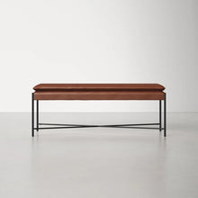 Load image into Gallery viewer, Braylon Leather Bench
