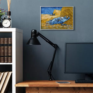 Break Time Yellow Blue Van Gogh Classical by Vincent Van Gogh - Painting 16 x 20 x 1.5
