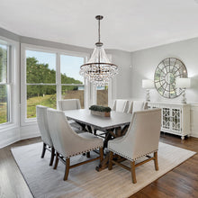 Load image into Gallery viewer, 27&#39;&#39; H X 22&#39;&#39; W X 22&#39;&#39; D Breanna 7 Light Dimmable Tiered Chandelier
