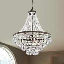 Load image into Gallery viewer, 27&#39;&#39; H X 22&#39;&#39; W X 22&#39;&#39; D Breanna 7 Light Dimmable Tiered Chandelier
