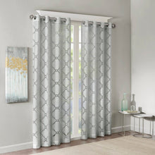 Load image into Gallery viewer, Breckenridge Geometric Sheer Grommet Single Curtain Panel 394DC
