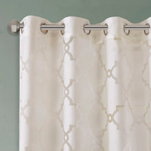 Load image into Gallery viewer, Breckenridge Geometric Sheer Grommet Single Curtain Panel - Set of 2 (ND161)
