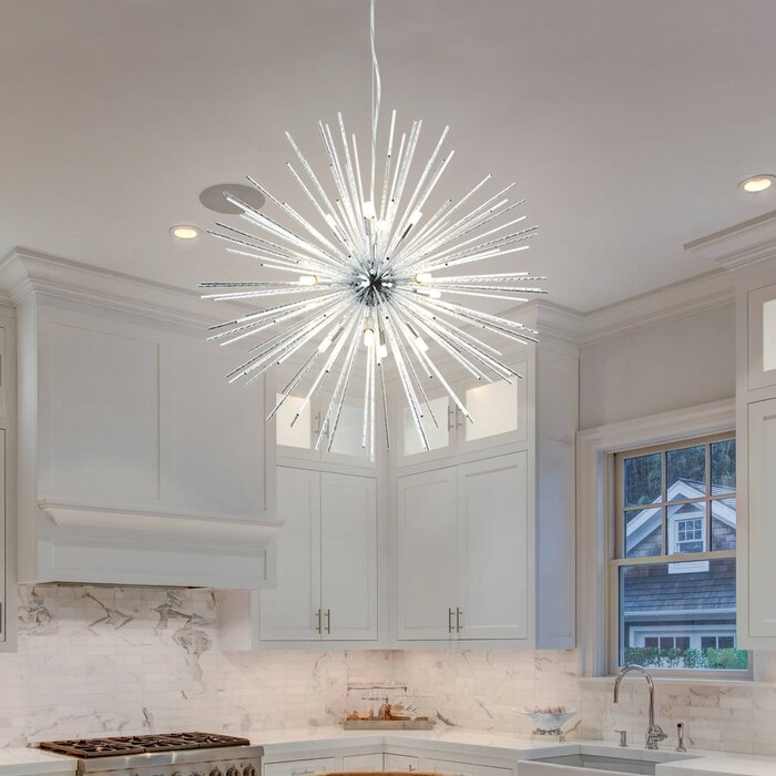 Brevon 12 - Light Dimmable Sputnik Sphere Chandelier