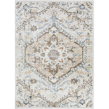 Load image into Gallery viewer, Gittens Power Loom Performance Denim/Cream/Caramel Rug, Rectangle 7'9" x 9'6"
