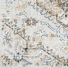 Load image into Gallery viewer, Gittens Power Loom Performance Denim/Cream/Caramel Rug, Rectangle 7'9" x 9'6"
