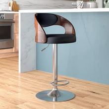 Load image into Gallery viewer, 42&quot; max Brewton Swivel Adjustable Height Bar Stool
