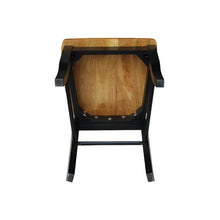 Load image into Gallery viewer, Black/Cherry Brianne Solid Wood Ladder Back Side Chair (Set of 2)
