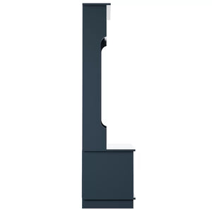 Fontana Blue Bridget 40'' Wide Hall Tree with Bench and Shoe Storage