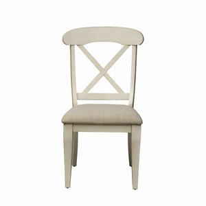 Set of Two Upholstered Dining Chairs in Bisque #9585
