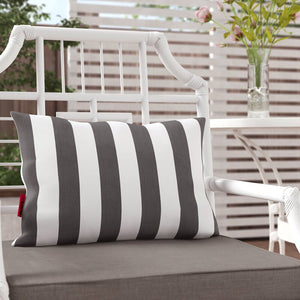 Black/White Bridgwater Outdoor Rectangular Pillow Cover & Insert (Set of 2) 6872RR