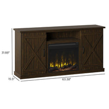 Load image into Gallery viewer, Briella TV Stand for TVs up to 70" with Fireplace Included
