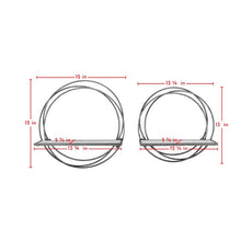 Load image into Gallery viewer, Brielle 2 Piece Circle Accent Shelf, set of 2
