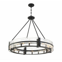 Load image into Gallery viewer, 12 Light Pendant Brisa Unique Drum Chandelier
