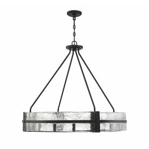 12 Light Pendant Brisa Unique Drum Chandelier