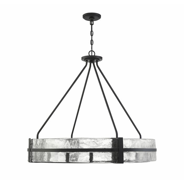 12 Light Pendant Brisa Unique Drum Chandelier