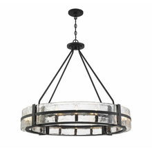 Load image into Gallery viewer, 12 Light Pendant Brisa Unique Drum Chandelier
