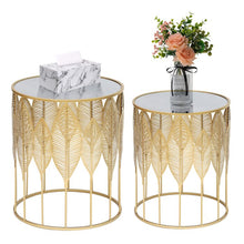 Load image into Gallery viewer, Brithny Tall Wheel End Table Set (Set of 2)

