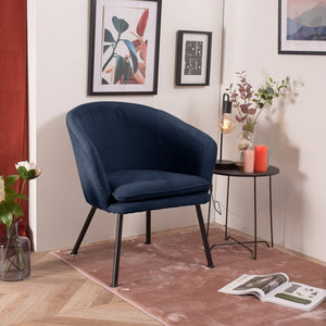 Brittnie 21.85" W Polyester Twill Barrel Chair #AD240
