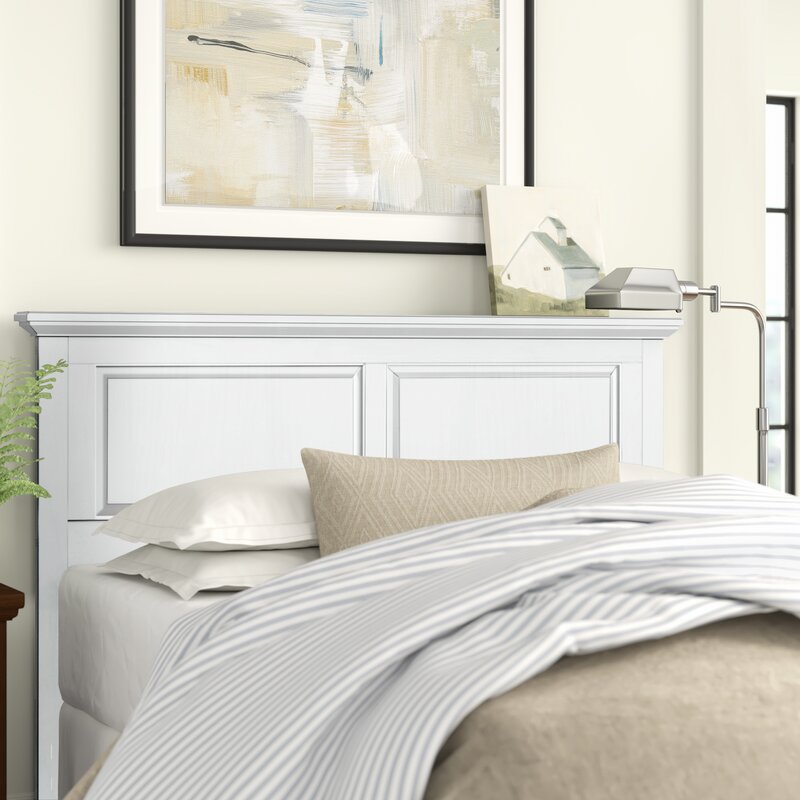 Full / Queen Gloss White Brixton Panel Headboard SB2118