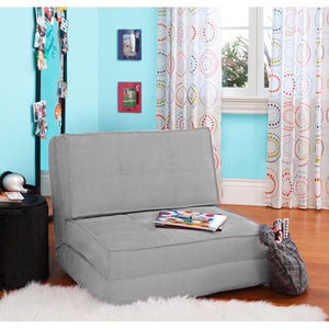 Broaddus 29.5" Convertible Chair, Color: Silver, #6252