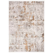 Load image into Gallery viewer, Broadway Abstract Area Rug in Gray / Gold 9 x 12
