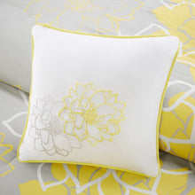 Load image into Gallery viewer, Broadwell 7 Piece Floral Cotton Comforter Set, Queen
