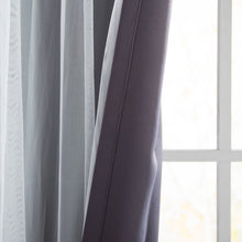Load image into Gallery viewer, Brockham Solid Blackout Grommet Curtain Panels (Set of 2) 989AH
