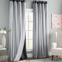Load image into Gallery viewer, Brockham Solid Blackout Grommet Curtain Panels (Set of 2) 989AH

