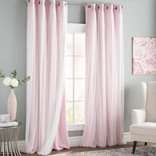 Load image into Gallery viewer, Brockham Solid Room Darkening Grommet Curtain Panels (Set of 2) GL578
