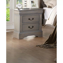 Load image into Gallery viewer, Antique Gray Brodeur 24&#39;&#39; Tall 2 - Drawer Nightstand

