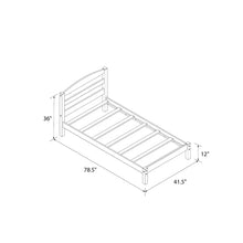 Load image into Gallery viewer, Brodey Twin Solid Wood Platform Bed by Harriet Bee
