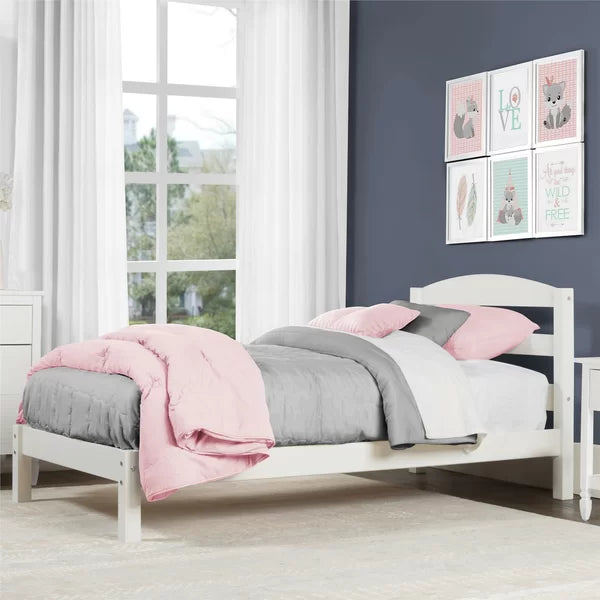 Brodey Twin Solid Wood Platform Bed by Harriet Bee