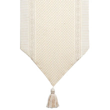 Load image into Gallery viewer, Brookfield Geometric Cotton Blend Table Runner, 90&quot; L x 16&quot; W
