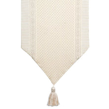 Load image into Gallery viewer, Brookfield Geometric Cotton Blend Table Runner, 90&quot; L x 16&quot; W
