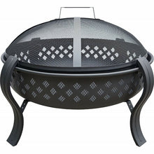 Load image into Gallery viewer, Brookfield Steel Wood Burning Fire Pit Black 3291RR
