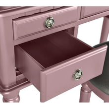 Load image into Gallery viewer, Rose Gold Brookland Vanity Set with Mirror - 638CE
